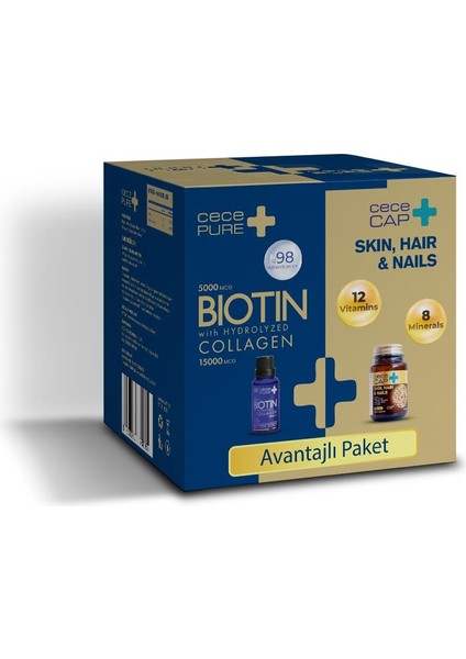 Cecepure Biotin + 30 Kapsül Avantajlı Paket