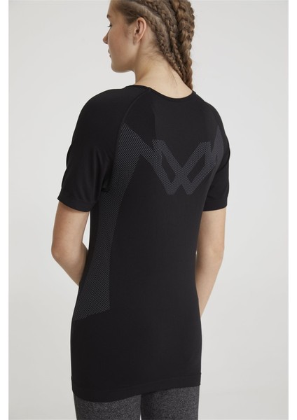 Armour Seamless Sporcu Kısa Kollu T-Shirtt Siyah