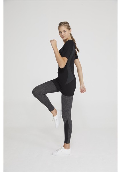 Armour Seamless Sporcu Kısa Kollu T-Shirtt Siyah
