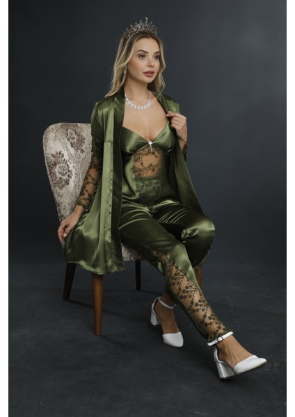 Gelin 3 Parça Saten Çeyiz Seti fiyatları