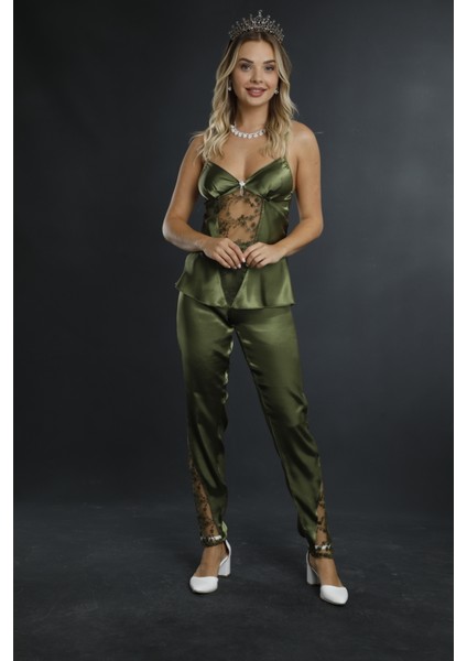 Gelin 3 Parça Saten Çeyiz Seti modelleri