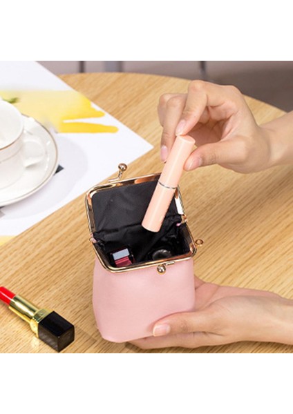 Mini Ruj Torbası Eski Kulaklık Çantası Çanta Debriyaj Cüzdan
