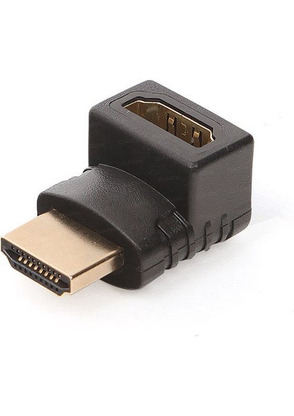 DK-HD-AMXF90 HDMI Çevirici Adaptör Siyah 90derece Dönüştürücü Dirsek