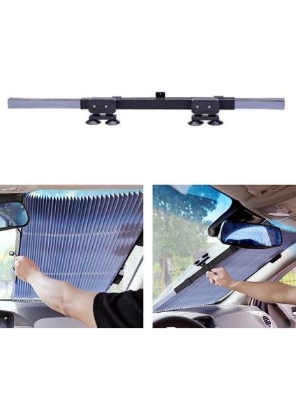 Araba Ön Cam Güneşi Kapağı Perde Güneş Vizörleri Otomobil Mpv 70CM Için Uygun (Yurt Dışından)