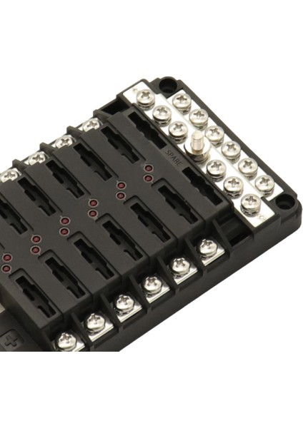 LED Göstergesi 12V-32V ile 12 Yollu Deniz Su Geçirmez Sigorta Kutusu Blok Tutucu (Yurt Dışından)