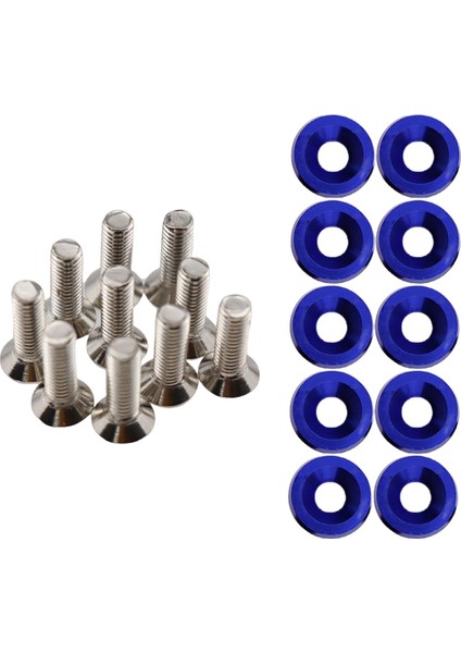 20PCS Araç Modifiye Vidalar Conta Paslanmaz Çelik Alüminyum Döşeme Vidaları Siyah (Yurt Dışından) fiyatları