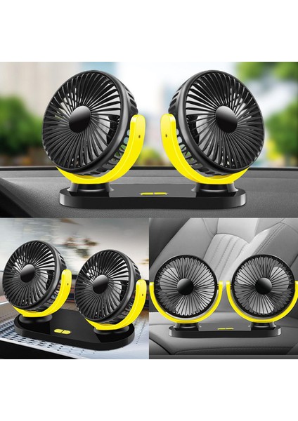 Mini USB Araba Fanı Rv Ana Sayfa Masaüstü Araba Siyah Sarı 24X16CM (Yurt Dışından) modelleri