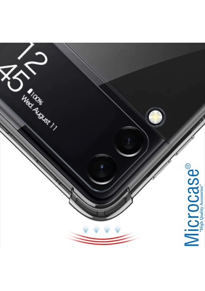Samsung Galaxy Z Flip 3 Parmak Tutuculu Askılı Köşe Korumalı Kılıf - AL3159