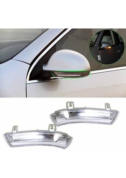 Vw Passat B6 Vı (Sağ Sol Takım) Şeffaf Ayna Sinyali 2006-2011 Arası 1K0949102 1K0949101