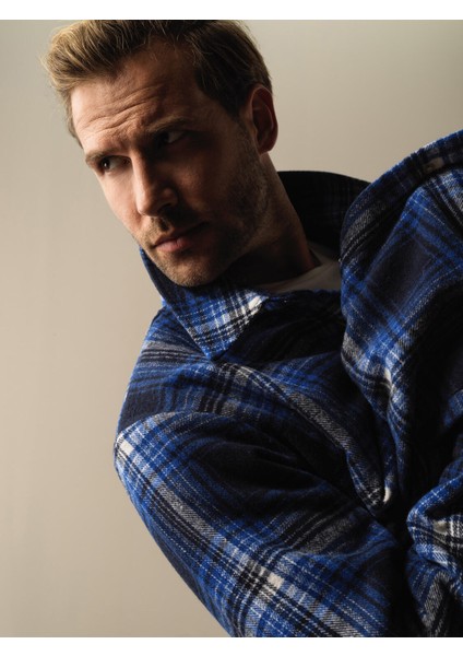 Erkek Lacivert Oversize Gömlek Ceket fiyatları