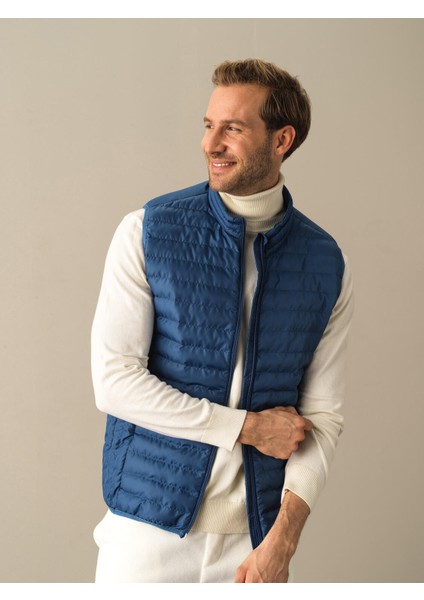 Erkek Mavi Regular Fit Şişme Yelek fırsatları