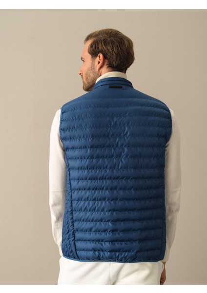 Erkek Mavi Regular Fit Şişme Yelek indirimleri