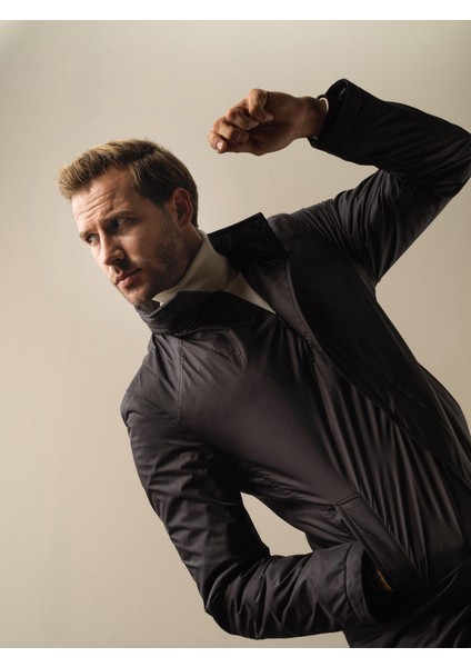 Erkek Siyah Regular Fit Uzun Şişme Kaban fiyatları