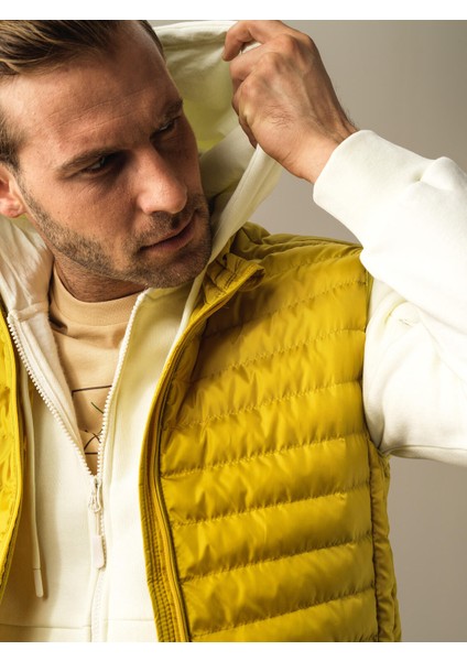 Erkek Sarı Regular Fit Şişme Yelek fiyatları