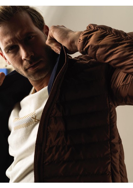 Erkek Camel Regular Fit Şişme Mont fiyatları