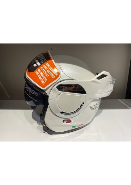 Kask Sway Stratos Çene Açılır Beyaz