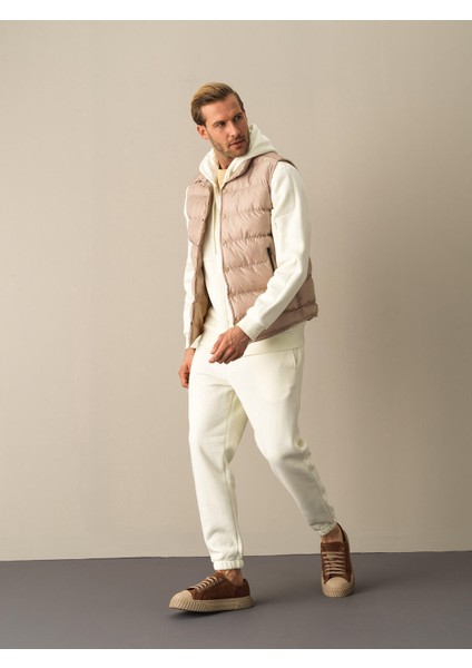 Dik Yaka Regular Fit Çıtçıt Düğmeli Şişme Yelek fiyatları