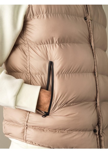 Dik Yaka Regular Fit Çıtçıt Düğmeli Şişme Yelek indirimleri