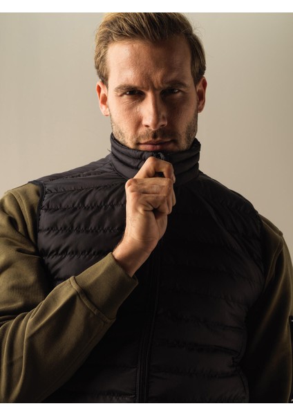 Erkek Siyah Regular Fit Şişme Yelek fiyatları