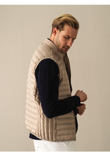 Erkek Bej Regular Fit Şişme Yelek fırsatları