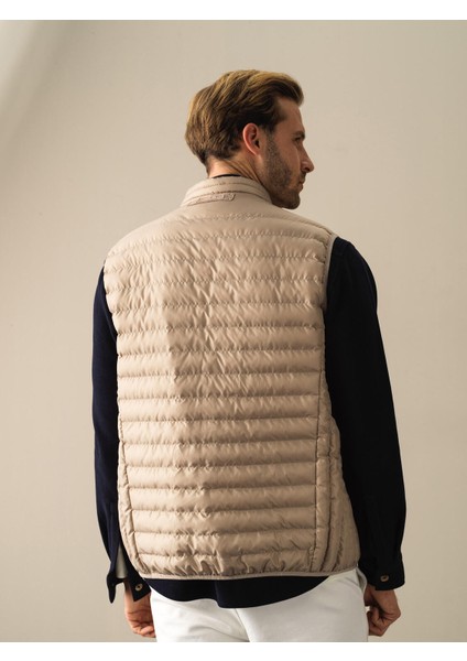 Erkek Bej Regular Fit Şişme Yelek indirimleri