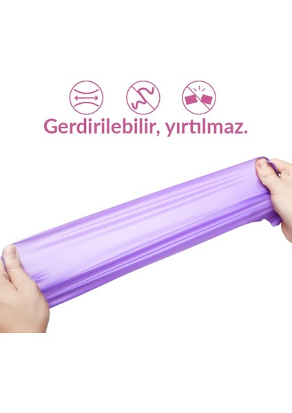 Pilates Bandı Yoga Egzersiz Esneme Spor Bandı Mor