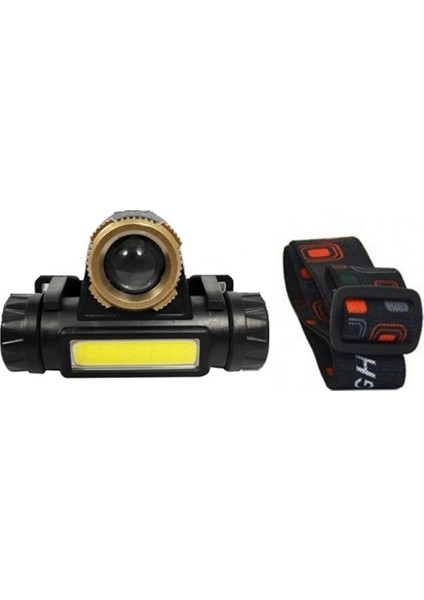 1200 Lümen Cob LED USB Şarjlı Zoomlu Oynar Başlıklı Kafa Lambası OR-101