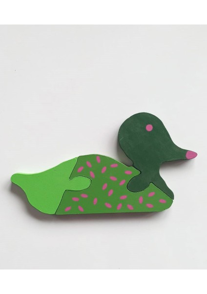 Benekli Ördek Ahşap Puzzle Yapboz