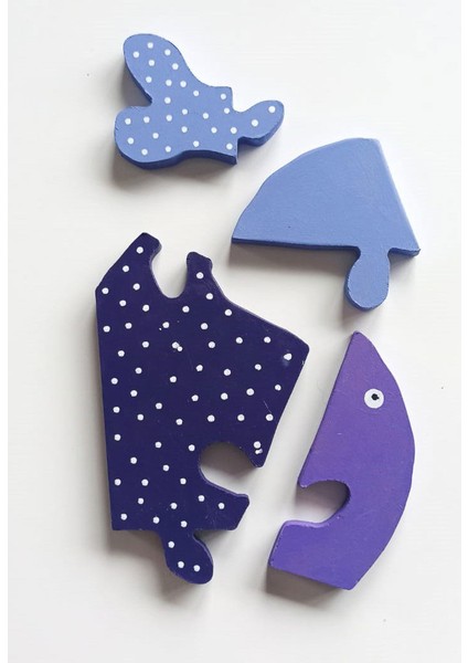 Benekli Balık Ahşap Puzzle Yapboz