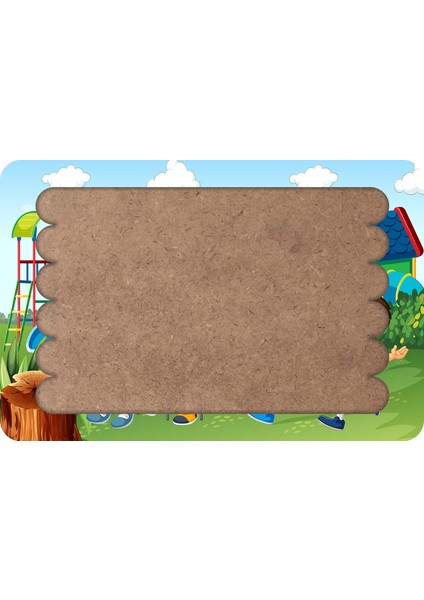Parktaki Çocuklar Çubuk Ahşap Çocuk Puzzle Yapboz