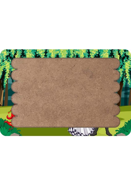 Ejderha ve Savaşcı Çubuk Ahşap Çocuk Puzzle Yapboz Model 2