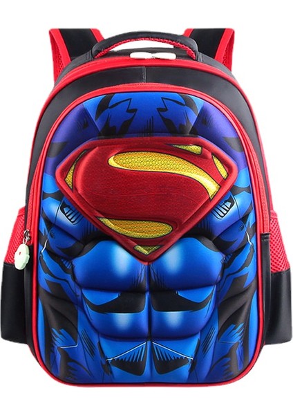 Superman Batman Çocuk Karikatür Okul Çantası Anaokulu Ilkokul Öğrencileri Sırt Çantası (Yurt Dışından)
