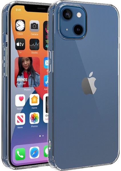 Apple IPHONE14/14PROMAX Şeffaf Düşme Yastığı Cep Telefonu Kılıfı (Bayer Tpu, Almanya Sarı Değil)