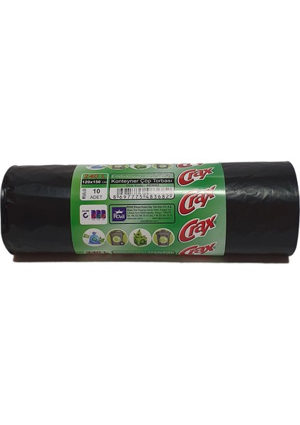 Ekonomik Hantal Boy Çöp Torbası Siyah 10'lu (20 Rulo)
