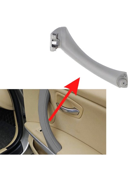 Bmw E90, E91 Için Iç Sağ Kapı Kolu Tutamağı - Gri