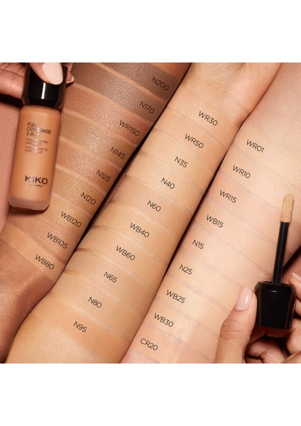 Likit Fondöten - Full Coverage 2-In-1 Foundation & Concealer Warm Beige 120