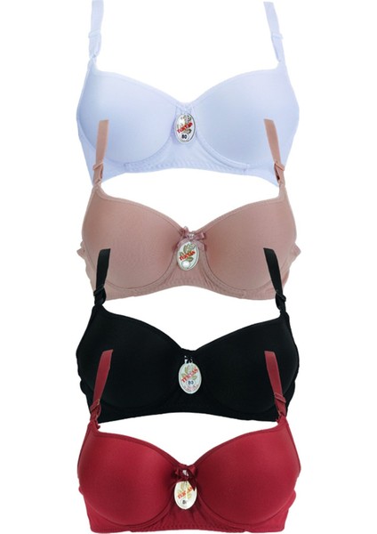 Kadın Dolgulu Balenli 4 Lü Sütyen