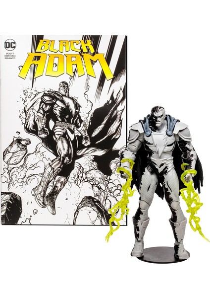 Dc Comics: Black Adam Line Art Variant Aksiyon Figürü (Black Adam Çizgi Romanlı)