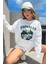 Beyaz Dağ Brooklyn Baskılı Bisiklet Yaka Sweatshirt 1