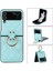 For Samsung Galaxy Z Flip 3 Yüzük Elmas Kafes Cep Telefonu Kılıfları Kılıfı 1