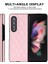 Uygulanan Samsung Galaxy Z Fold 4 Elmas Kafes Cep Telefonu Kılıfları Kılıfı 3
