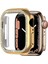 Apple Watch 3 38MM Ile Uyumlu Kasa Koruyucu Taş Desenli Watchgard Ekran Koruyucu Rose Gold 1