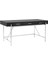 Mandy Paslanmaz Metal Siyah Çalışma Masası 4