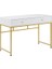 Serenity Beyaz Gold Metal Çalışma Masası 1
