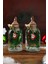 Imperiums Yılbaşı Özel Tasarım Noel Baba Charm Dekoratif Kandil Mum 2'li Set 2