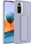 Xiaomi Redmi Note 10 Pro Kılıf Standlı Lansman Yumuşak Dokulu Renkli Esnek Silikon Kapak (Qstand) 2