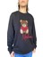 Unisex Lacivert Mschno Toy Ayıcık Nakışlı Bisiklet Yaka Sweatshirt 3