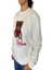 Unisex Ekru Mschno Toy Ayıcık Nakışlı Sweatshirt 2