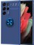 Samsung Galaxy S22 Ultra Kılıf Kamera Çıkıntılı Renkli Yüzüklü Standlı Mıknatıslı Kapak (Ravel) 2