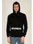 Terapi Men Erkek Kapüşonlu Uzun Kollu Kanguru Cepli Sweatshirt 21K-5200429-03 Siyah 4